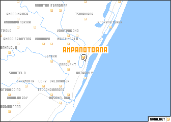 map of Ampanotoana