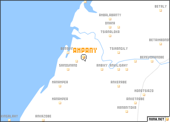 map of Ampany