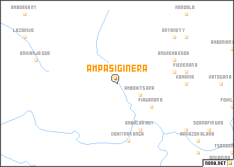 map of Ampasiginera
