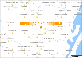 map of Ampasimadinika-Manambolo