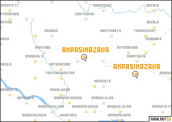 map of Ampasimazava