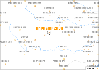 map of Ampasimazava