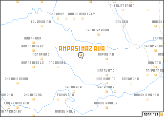 map of Ampasimazava