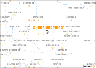 map of Ampasimbazimba