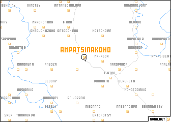 map of Ampatsinakoho