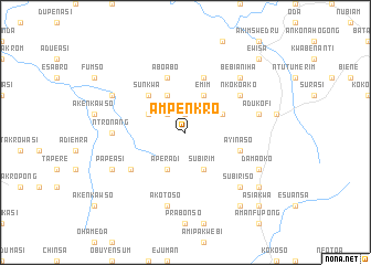 map of Ampenkro