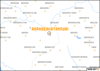 map of Amphoe Akat Amnuai