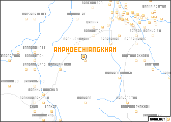 map of Amphoe Chiang Kham