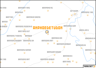 map of Amphoe Det Udom