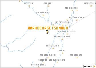 map of Amphoe Kaset Sombun