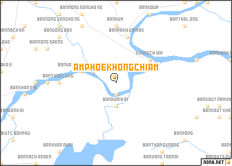 map of Amphoe Khong Chiam