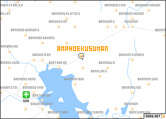 map of Amphoe Kusuman