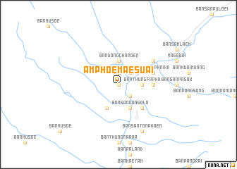 map of Amphoe Mae Suai