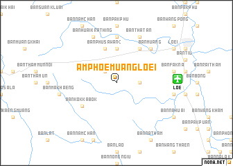map of Amphoe Muang Loei
