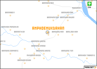 map of Amphoe Mukdahan