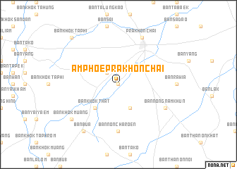 map of Amphoe Prakhon Chai