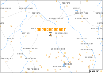 map of Amphoe Prasat