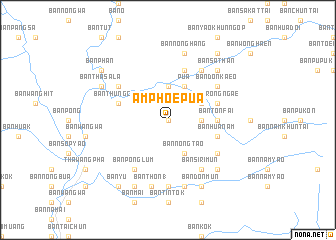 map of Amphoe Pua