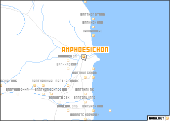 map of Amphoe Sichon