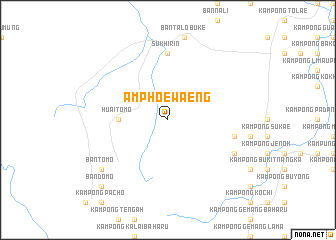 map of Amphoe Waeng