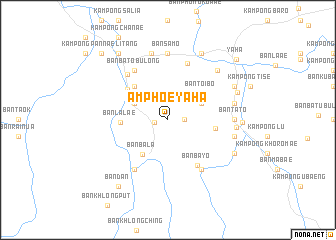 map of Amphoe Yaha