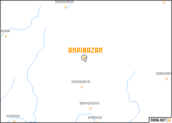 map of Ampi Bāzār