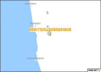 map of Ampitsinjovandriaka