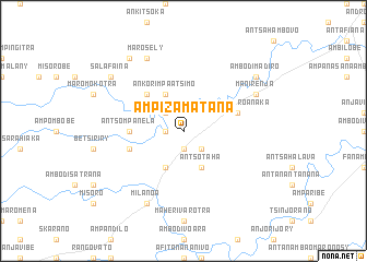 map of Ampizamatana