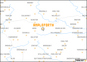 map of Ampleforth