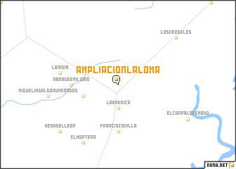 map of Ampliación La Loma