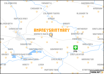 map of Ampney Saint Mary