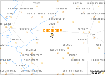 map of Ampoigné