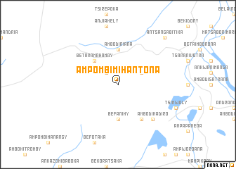 map of Ampombimihantona