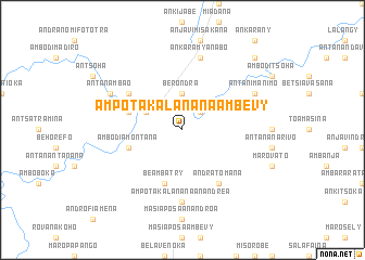 map of Ampotakalanana Ambevy