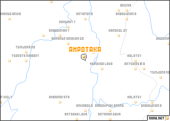 map of Ampotaka