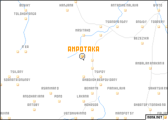 map of Ampotaka