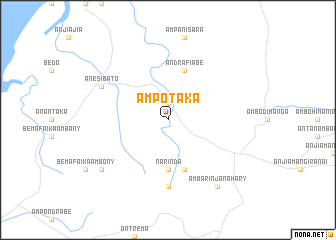 map of Ampotaka