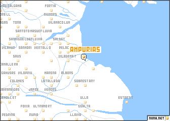 map of Ampurias