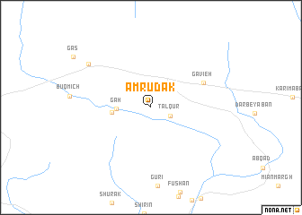 map of Amrūdak
