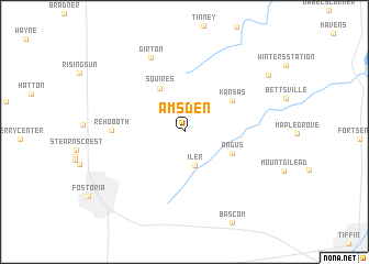 map of Amsden