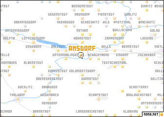 map of Amsdorf