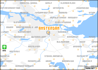 Amsterdam Netherlands Map Nona Net