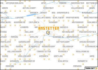 map of Amstetten