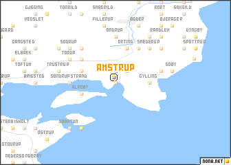 map of Amstrup