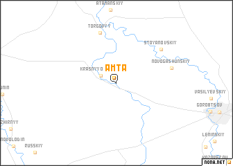 map of Amta