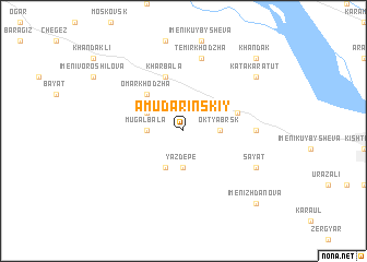 map of Amu-Darʼinskiy