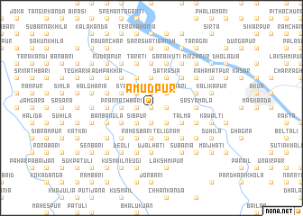 map of Āmudpur