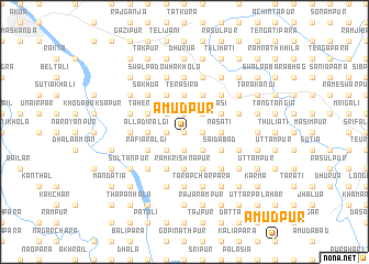 map of Āmudpur
