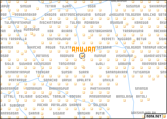 map of Āmujān