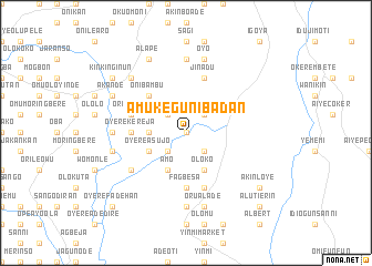 map of Amukegun Ibadan